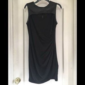 Sea N.Y. Wool & Lamb Leather Dress